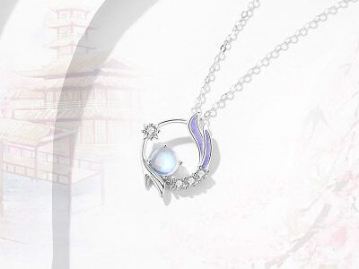 Dây chuyền bạc đính đá CZ cá tiên